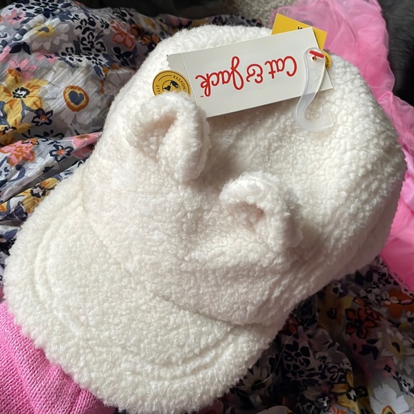 Cat & Jack Other - Cat & Jack Furry Ears Ballcap hat 12 to 24 months